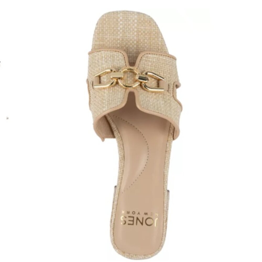 $79 NWT (7.5) Jones New York Woven Blocked Heel Mule